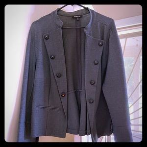 Torrid gray military style blazer